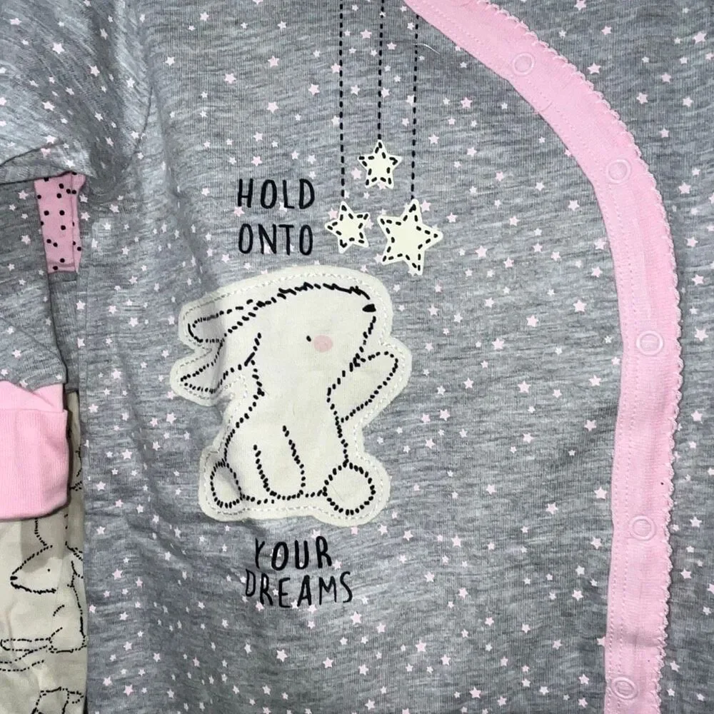 Gerber Baby‎ Girl's Multicolor One Piece Bodysuits Size 0-3 Months NWT Set of 4